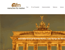 Tablet Screenshot of menschen-fuer-medien.de